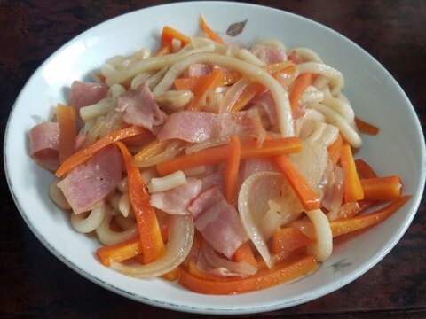 甘め！プルコギ風焼きうどん